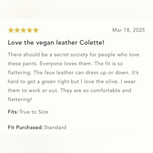 NWT Size 20W- The Colette Faux-Leather Crop Wide-Leg Pants Maeve (NWT US$ 148) - Picture 16 of 16